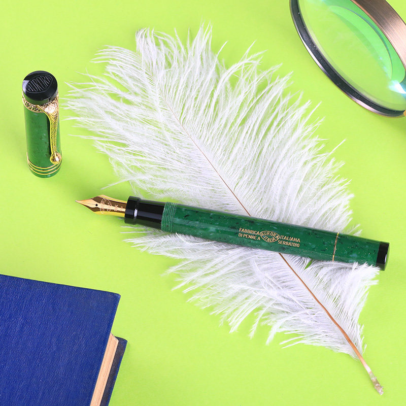 意大利aurora罗拉internazionale金石活塞塞上复古钢笔钢笔