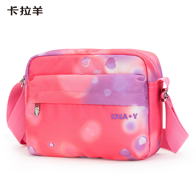 单肩新款卡拉羊斜挎包防水轻便抑菌多口口袋4010通用款女包