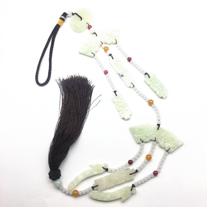 岫玉禁步原创手工玉风风铃腰配流苏汉服婚礼其他