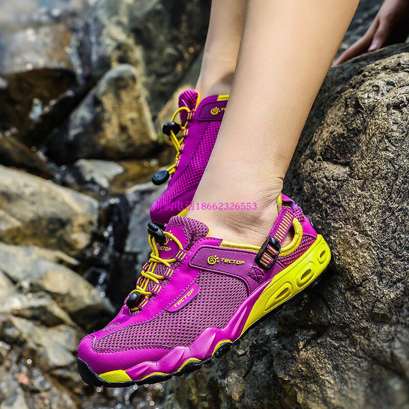 探拓踩水两栖水陆涉水网布鞋男登山鞋溯溪防水溯溪鞋