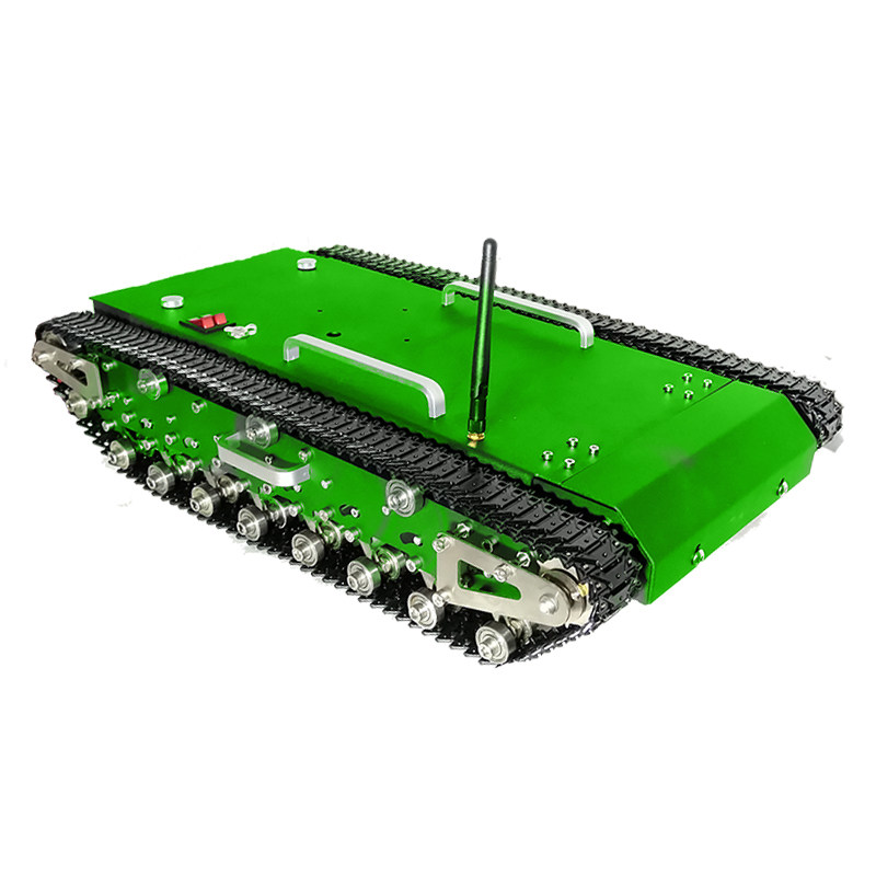 履带车不锈钢机器人智能循迹避障小车比赛遥控wt500智能车