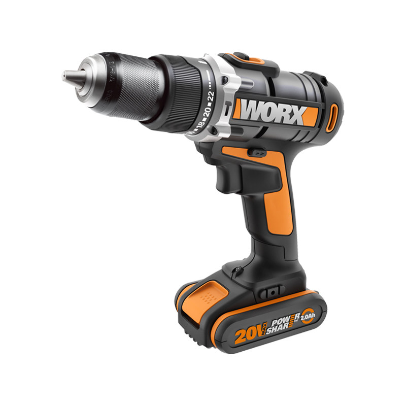 威克士充电冲击钻wx372 家用电钻电转手钻手电钻手枪钻电动工具