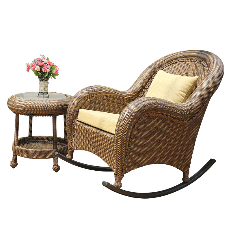懒人摇摇椅躺椅大人家用北欧阳台休闲椅逍遥椅躺椅藤椅藤编沙发滕