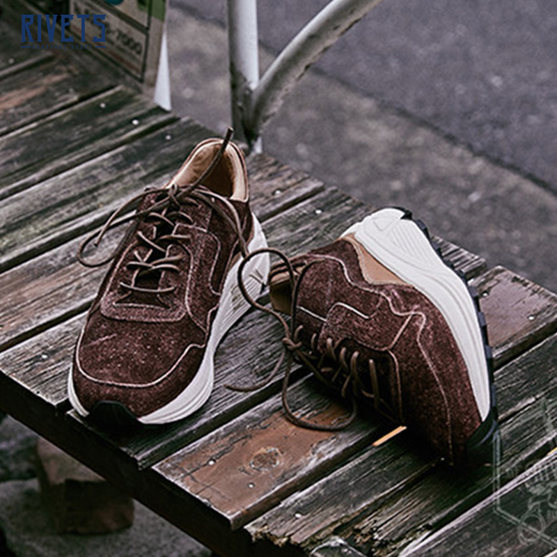 BUTTERO 意大利产户外运动鞋纯皮 男士慢跑休闲鞋老爹鞋  8020