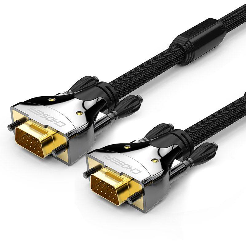 秋叶原vga线芯电脑主机显示器电视连接线投影仪数据vga线