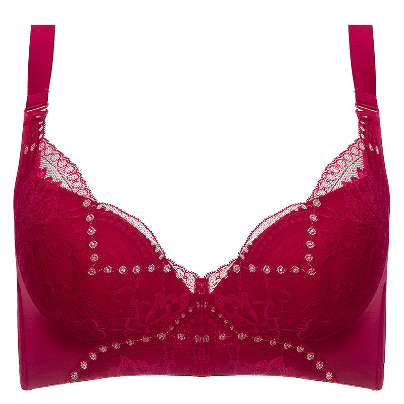 奥丝蓝黛文胸内衣舒适养护性感蕾丝薄款软钢钢圈文胸