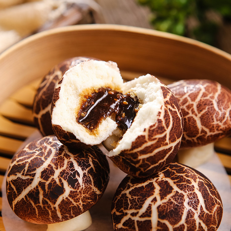 20只馒头酒店包酒店蘑菇香菇传统手工发糕红糖包点