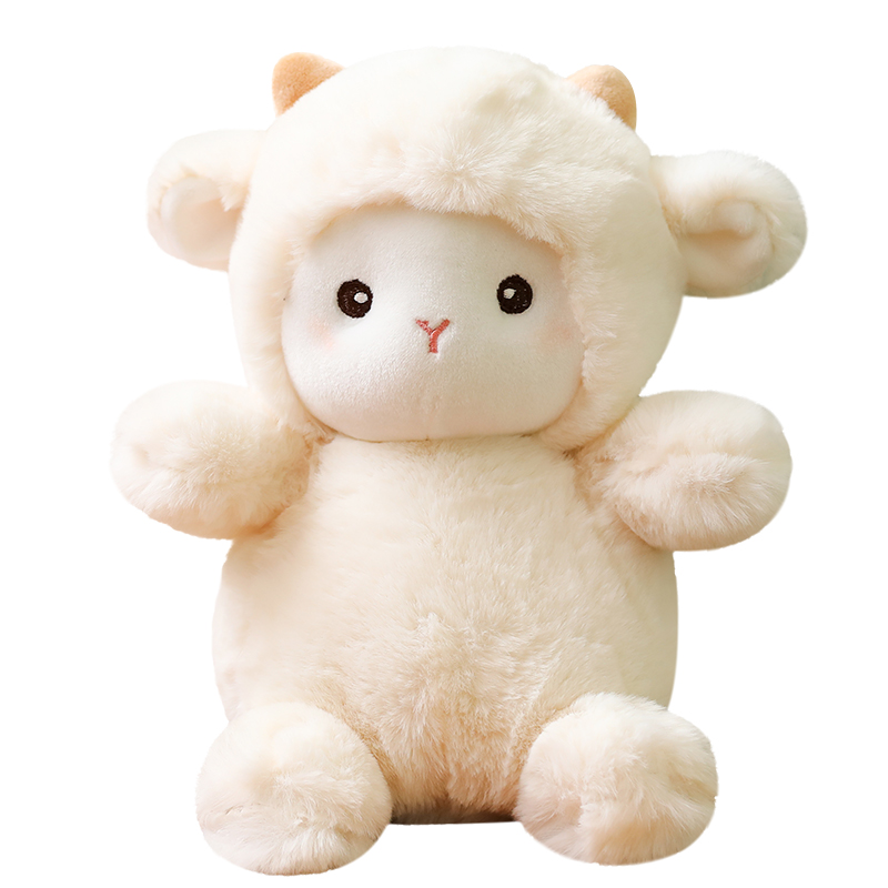 网红小羊公仔毛绒玩具女孩可爱小绵羊玩偶安抚娃娃毛绒布艺类玩具