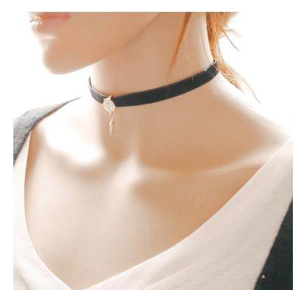 复古百搭颈链饰品简单蕾丝配饰颈带项圈女短款锁骨项链学生包邮