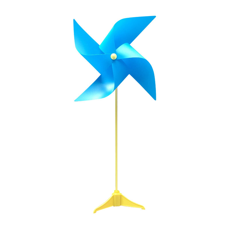 纯色四角大风车环保pp材料拍摄装饰道具幼儿园风车