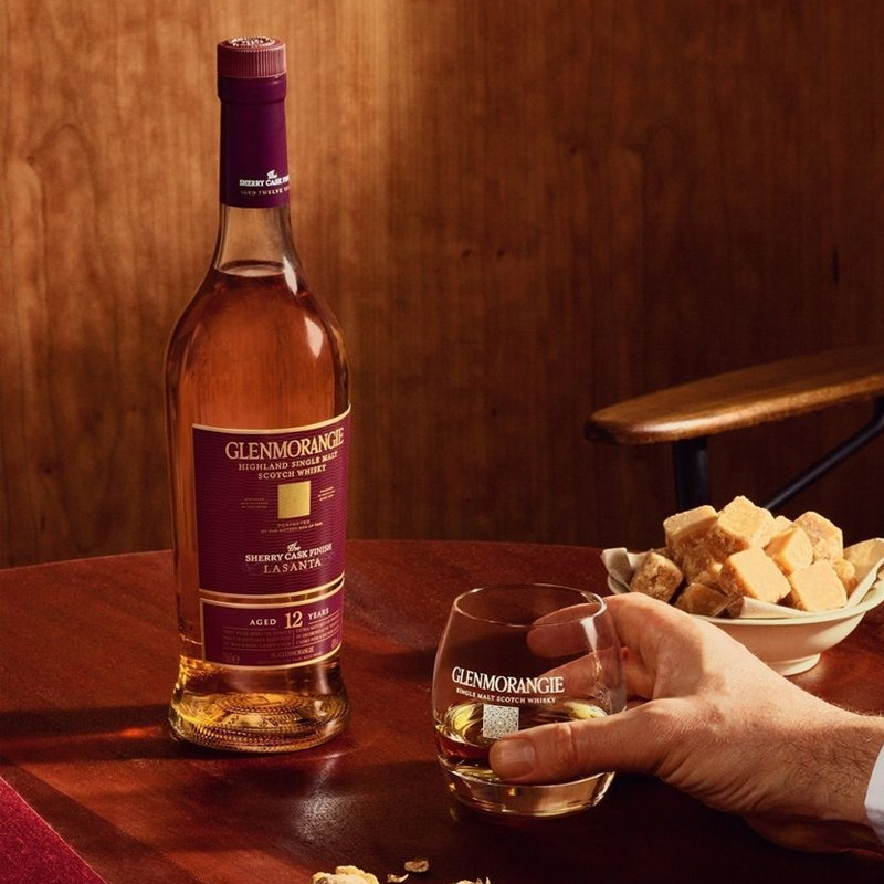 玖轩格兰杰12年700ml雪莉窖藏单一麦芽威士忌进口威士忌
