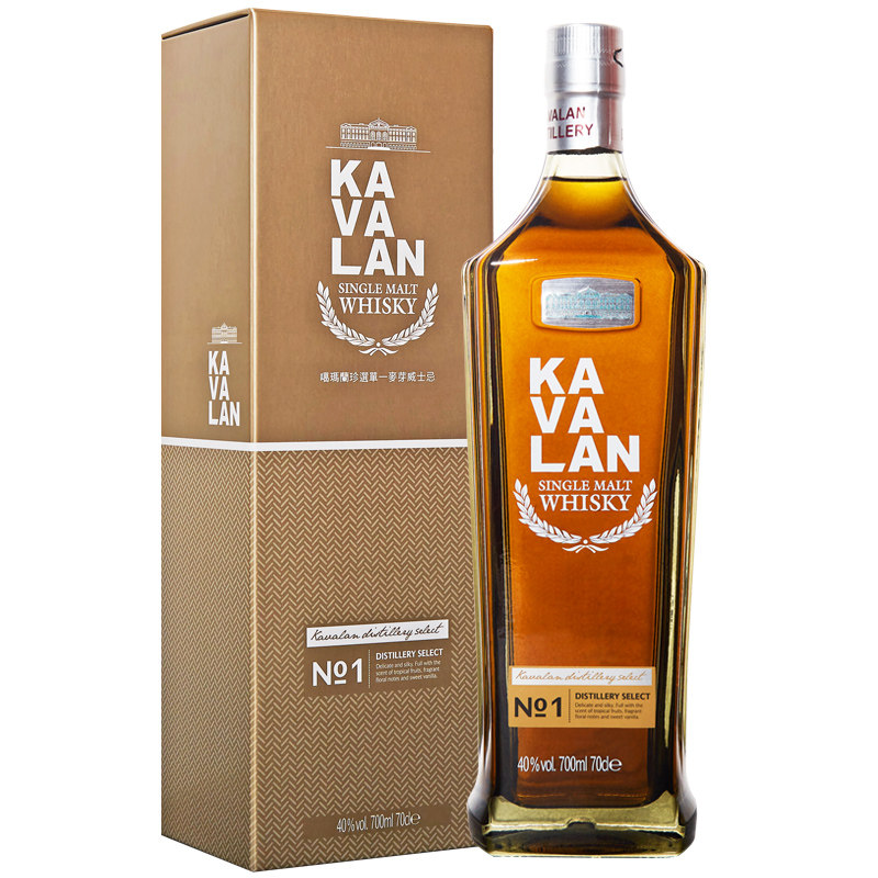 御玖轩金车噶玛兰珍选单一麦芽威士忌kavalan台湾进口洋酒700ml