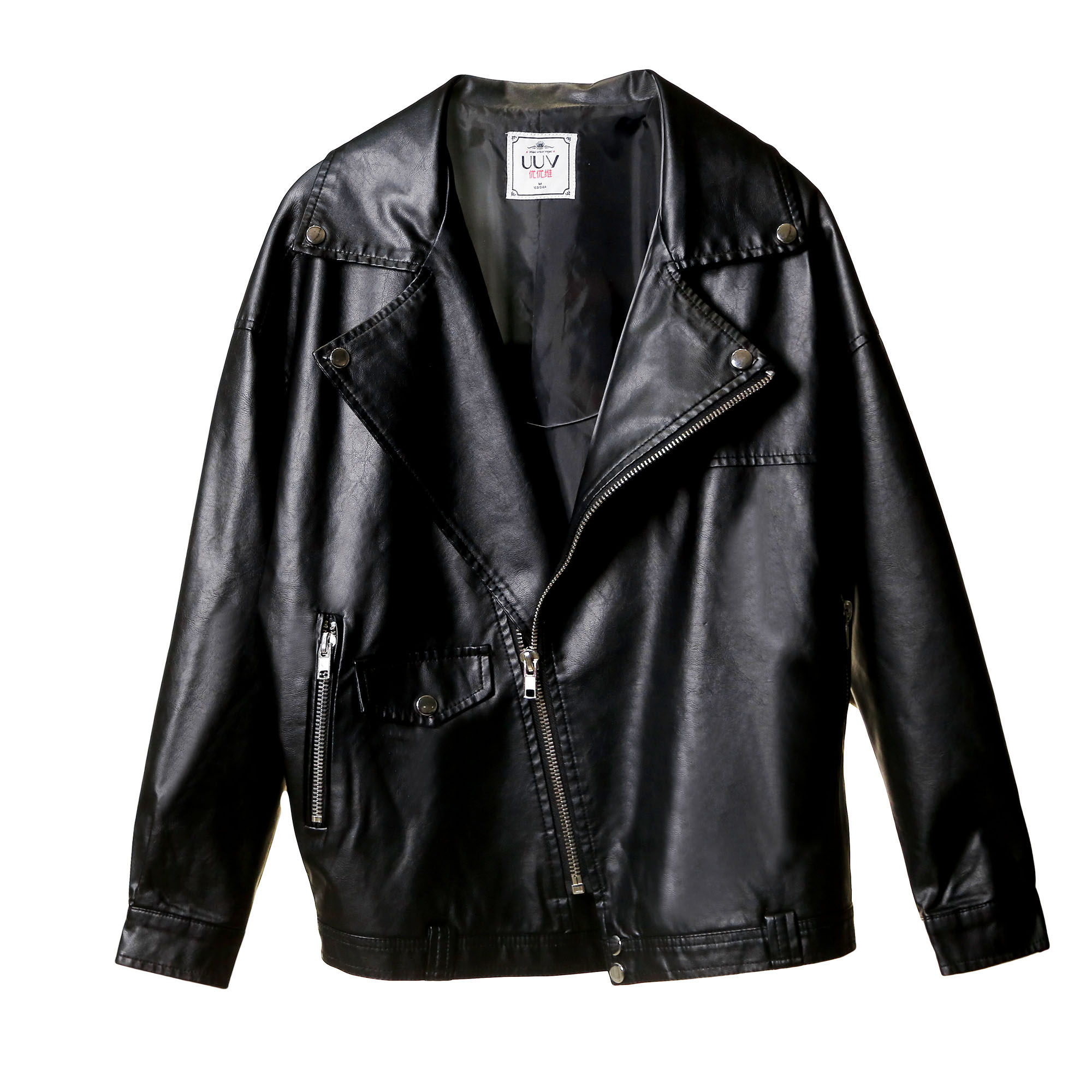 机车外套女宽松韩版bf2018春秋新款小pu皮衣短款皮夹克百搭潮学生