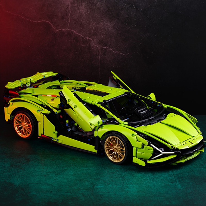 乐高兰博基尼积木拼装男孩子遥控跑车成年高难度模型建构