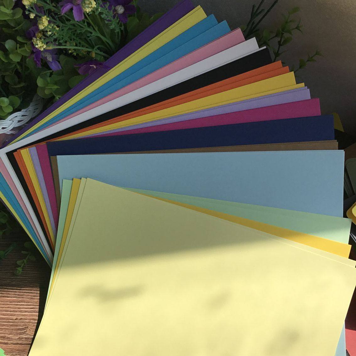 白色开厚卡片220克空白厚纸纸卡彩色手绘diy贺卡