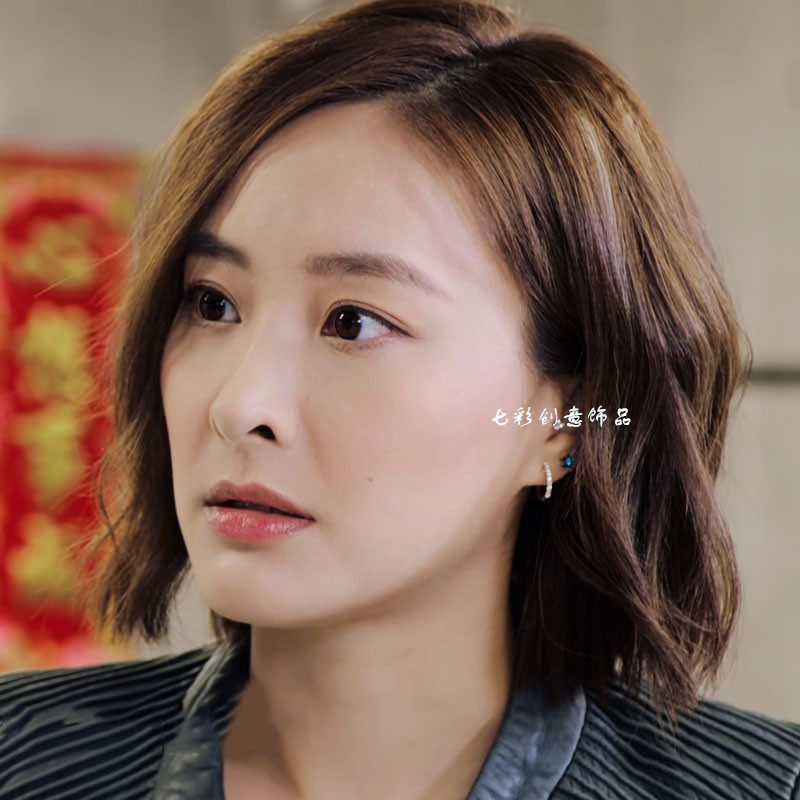 伙记大事陈滢李常笑同耳环2021年新款圈圈耳圈耳扣女耳环