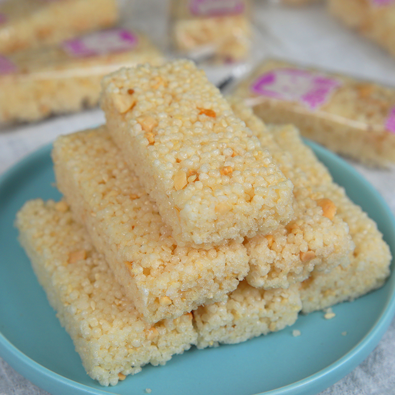 传统手工点心花生炒米糖米花糖四川特产米糖休闲食品老式小吃零食