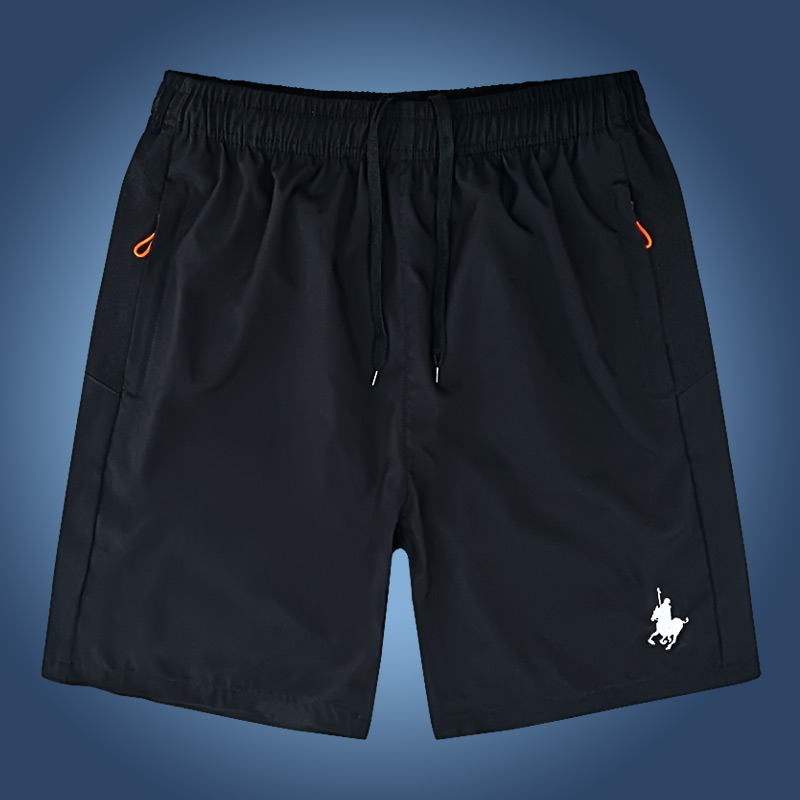 保罗夏季短裤运动裤男青年速干五分裤大码宽松休闲中年跑步沙滩裤