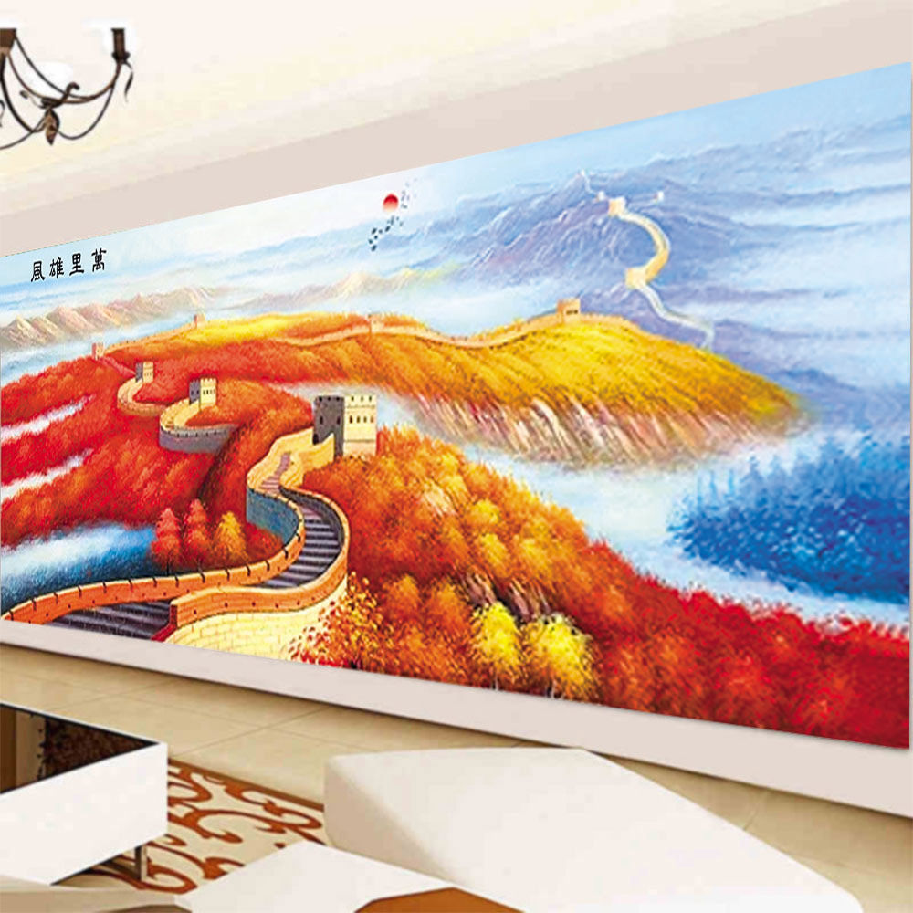 客厅盛世钻石水晶2019年新款万里长城十字绣十字绣套件