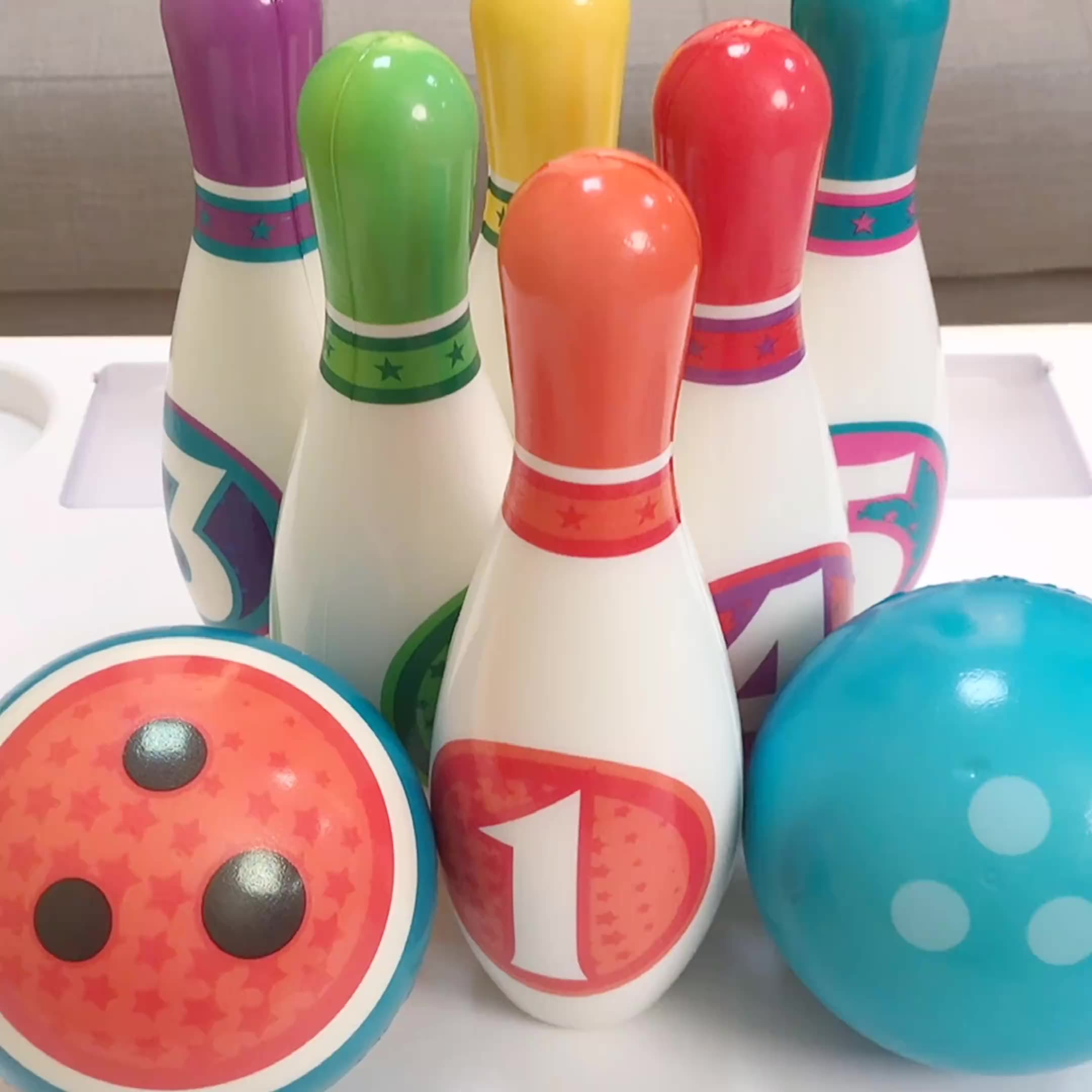 宝宝保龄球小玩玩具六一儿童节礼物套装实心心棉室内球类玩具