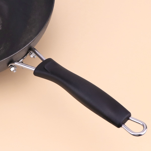 三孔炒锅把手锅配件防烫耐热电胶木通用马炒勺平底锅把手柄不锈钢