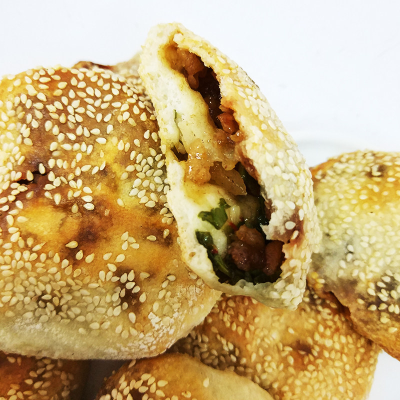 永泰葱饼 柴烤土炉葱油饼 手工光饼 肉饼福建特产福州传统小吃