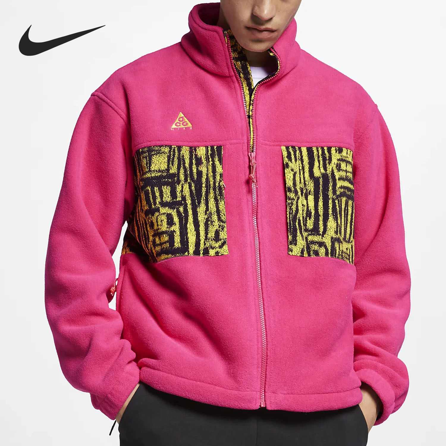 nike耐克正品acg男子户外起绒夹克拉链休闲运动运动茄克