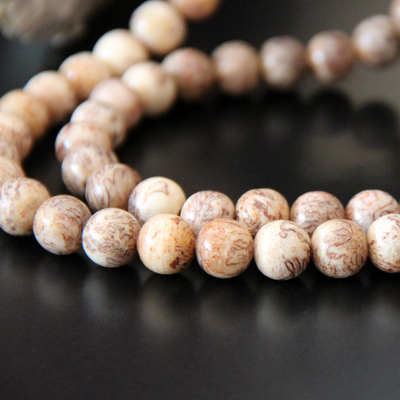 三界珠子巴拉鹿天灵盖108颗手串尺寸佛珠挂饰配饰手链