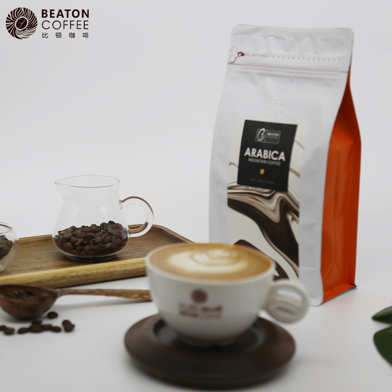 比顿咖啡意式阿拉比卡咖啡豆云南小粒手冲精品无糖新鲜烘焙454g袋