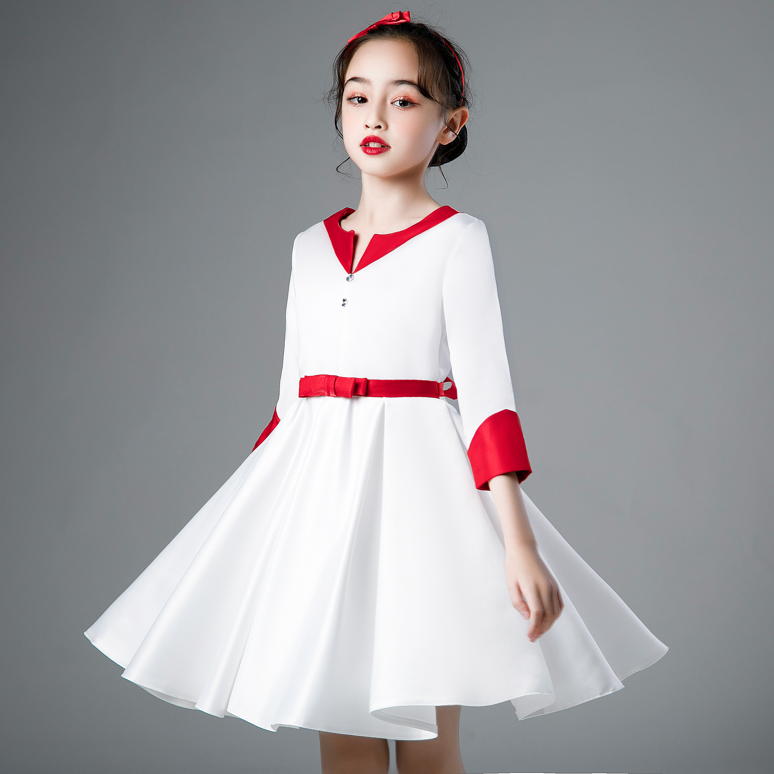 中小学生合唱合唱团团服六一一男女童诗歌朗诵表演儿童演出服