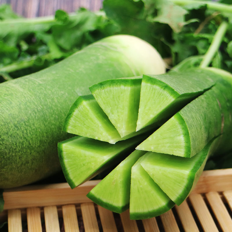 脆绿甜沙窝萝卜水果萝卜5斤潍县萝卜潍坊青萝卜新鲜蔬菜