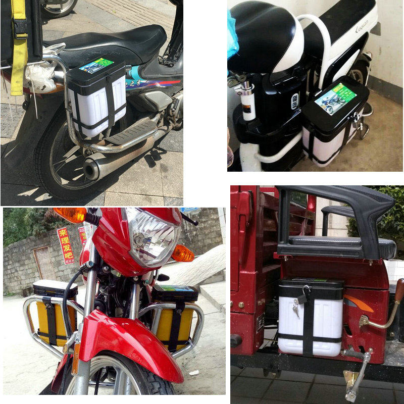 电动三轮车快递车储物箱收纳电瓶车加装装车水杯电动车车篮