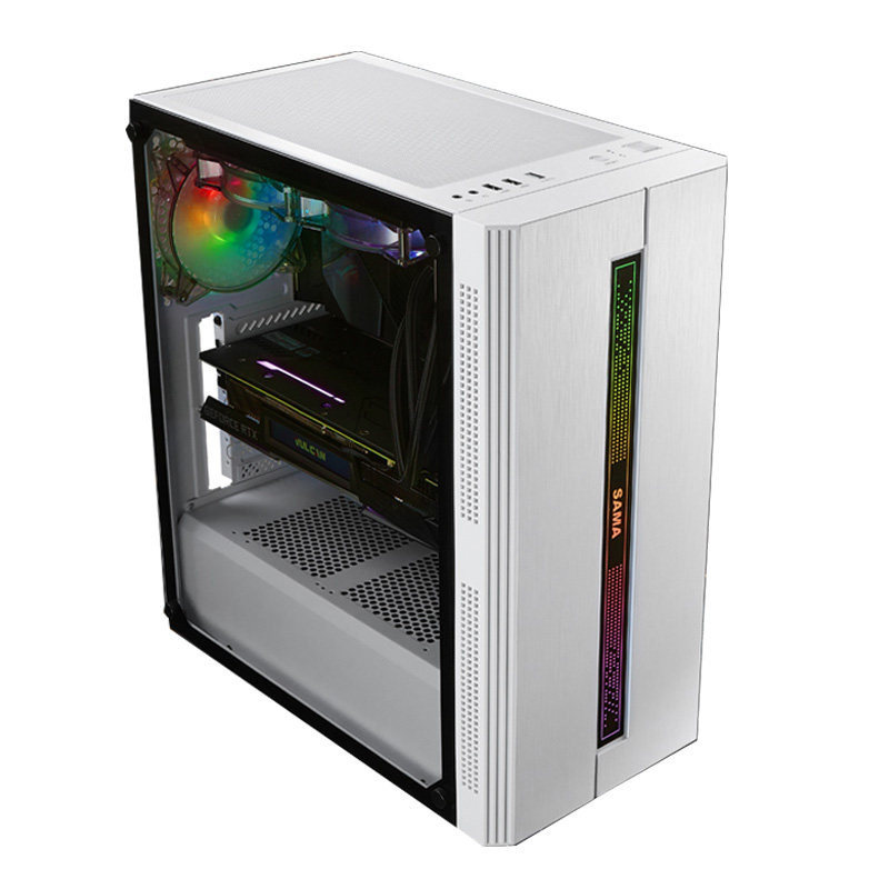 机箱剑魔先马电竞电脑台式玻璃全侧rgb游戏机箱