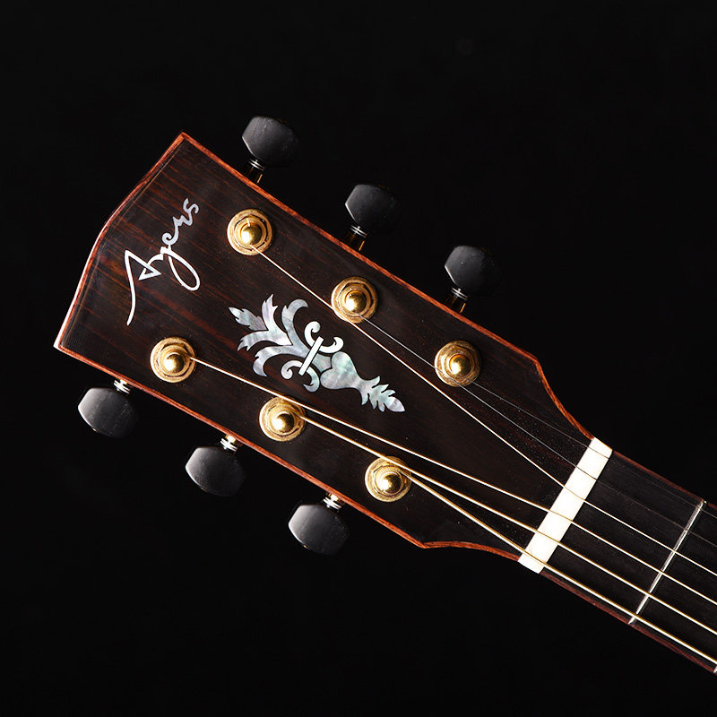 ayers爱乐越南手工sj06x大师枫叶镶嵌原声民谣吉他民谣吉他