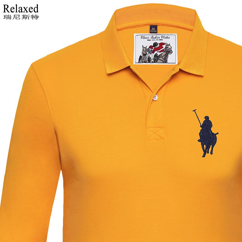 品牌上衣体恤翻领保罗polo男装大马男士长袖t恤