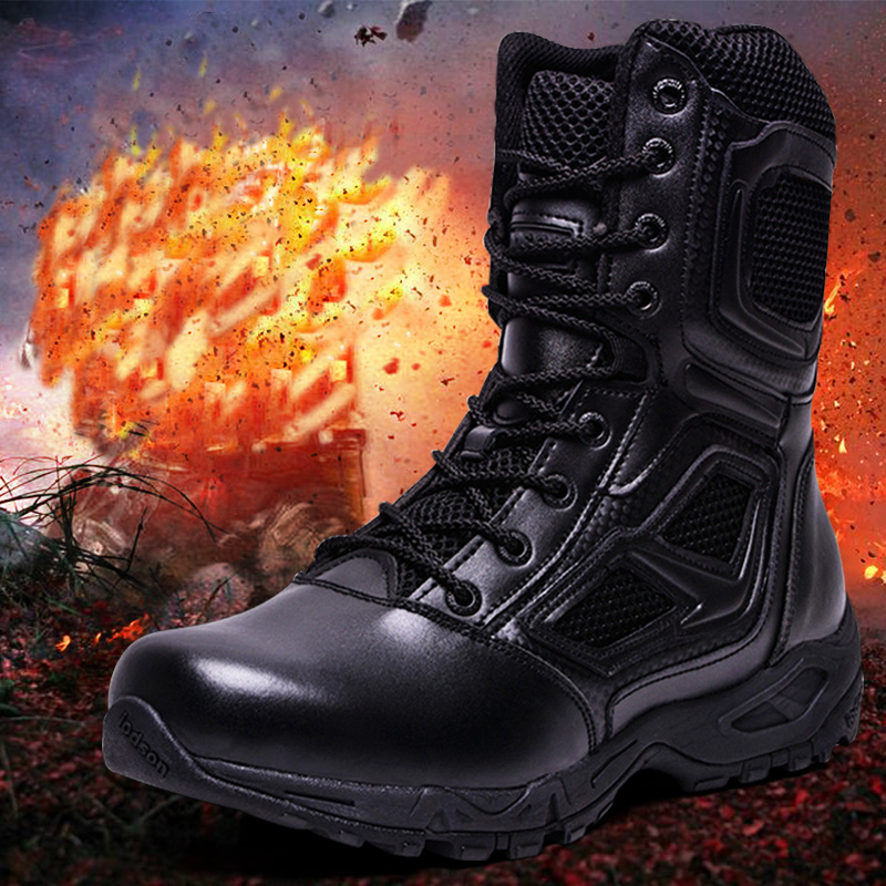 马格南战术靴精锐红蜘蛛超轻秋冬季透气战地飞行靴男女减震沙漠靴