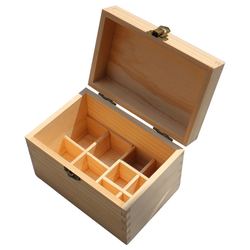 精油木盒收纳实木盒子10格包装550ml油瓶木箱精油收纳盒