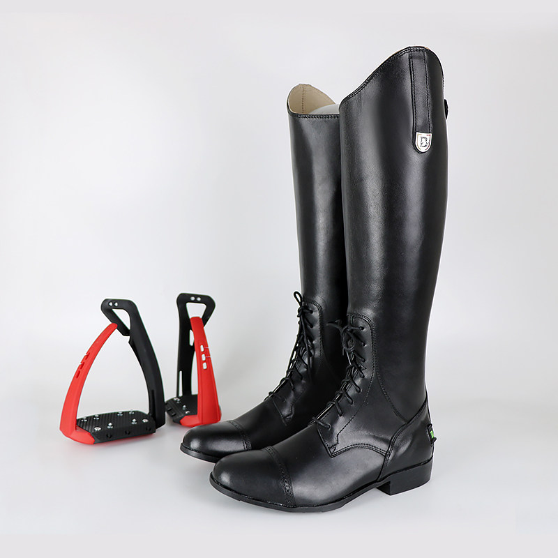 长靴马靴马术英式牛皮骑马男女障碍比赛骑士马靴