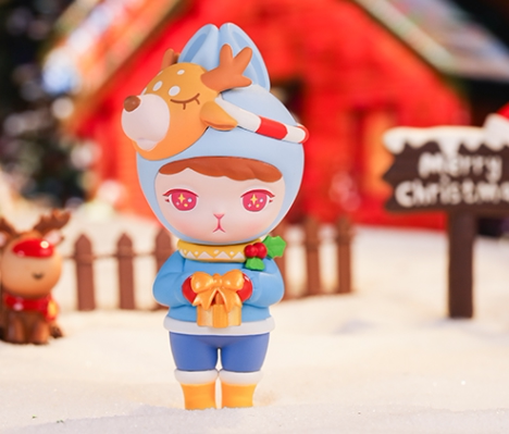 绝版限量popmart泡泡玛特bunny圣诞盲盒可爱少女娃娃潮玩盲盒