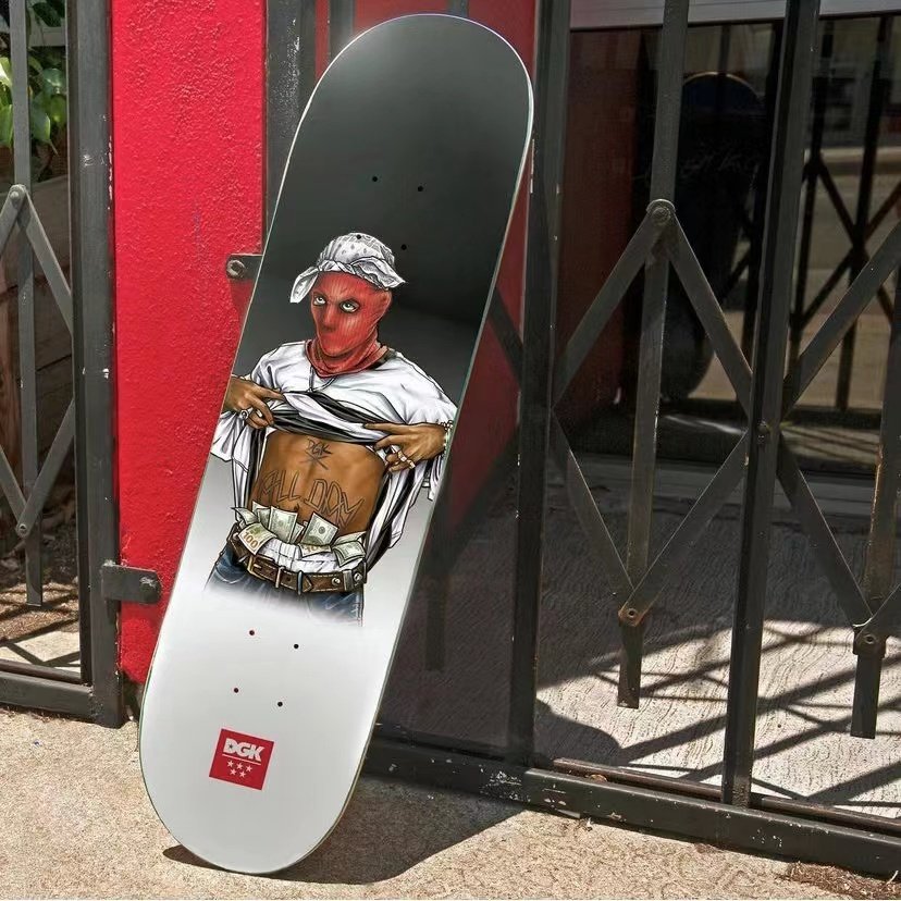 滑板美国进口dgk板面砂纸专业双翘墨西哥制造滑板