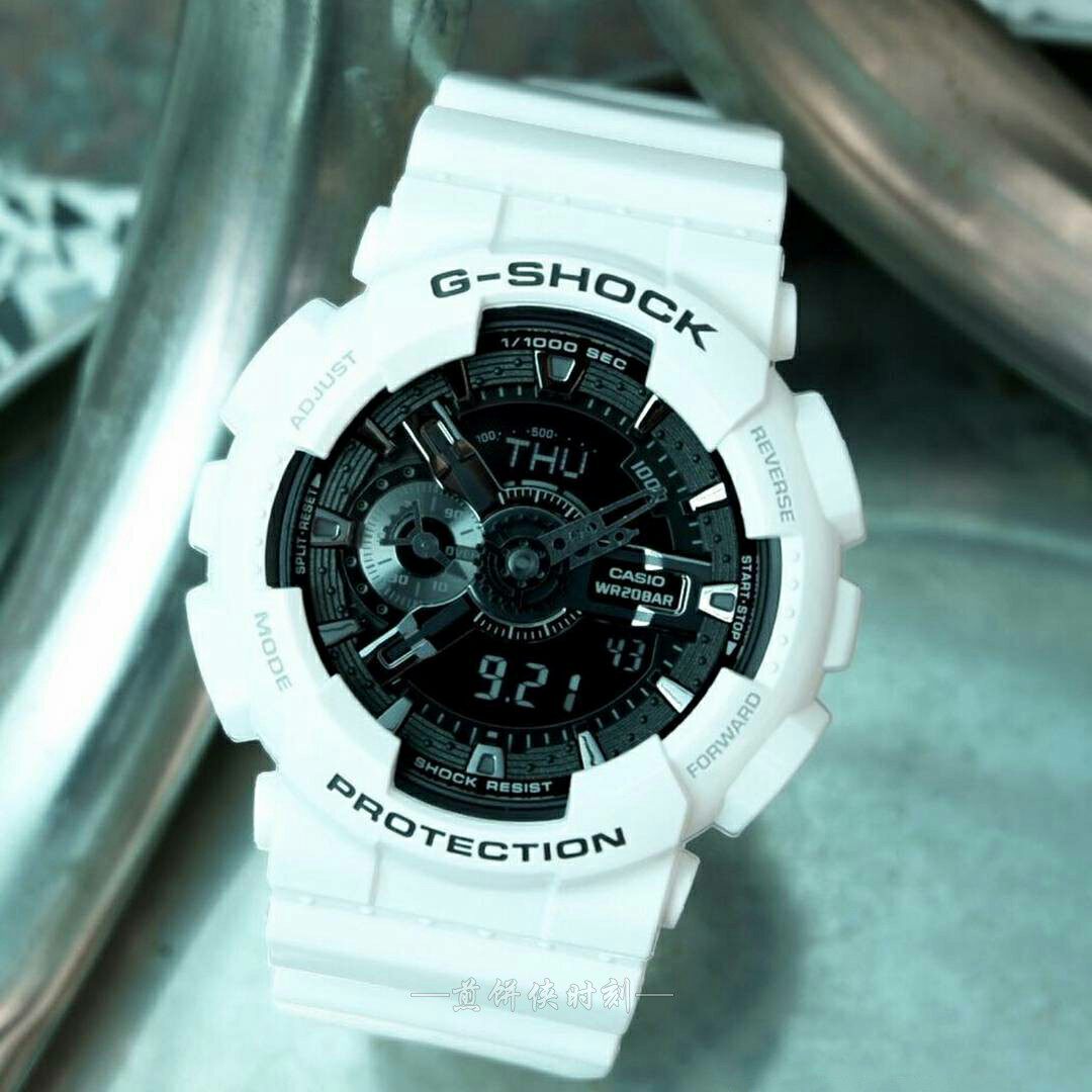 卡西欧gshock亮白金属灰奥利奥街头搭配防水运动日韩腕表