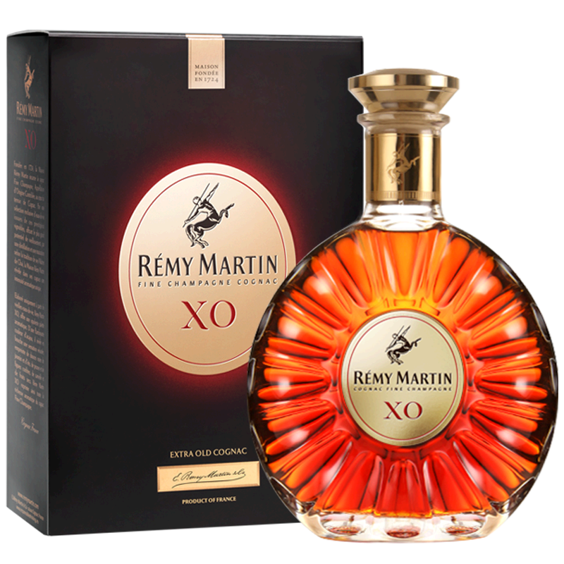 【囤货套装】40°法国人头马xo优质香槟区干邑白兰地700m*6
