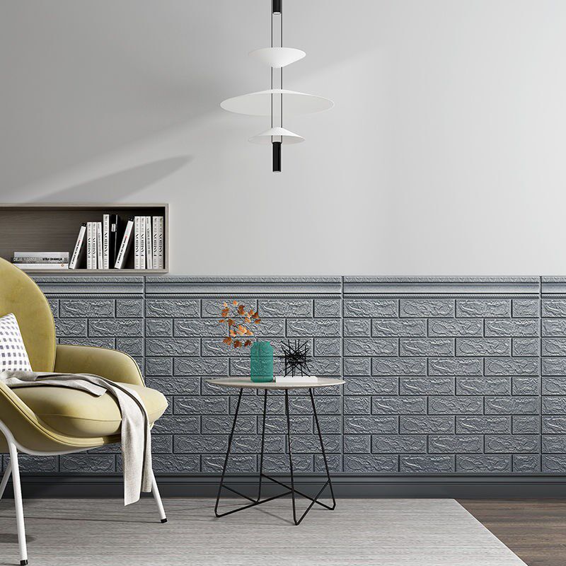 3d立体自粘墙贴墙板防水防撞卧室腰线墙裙墙贴