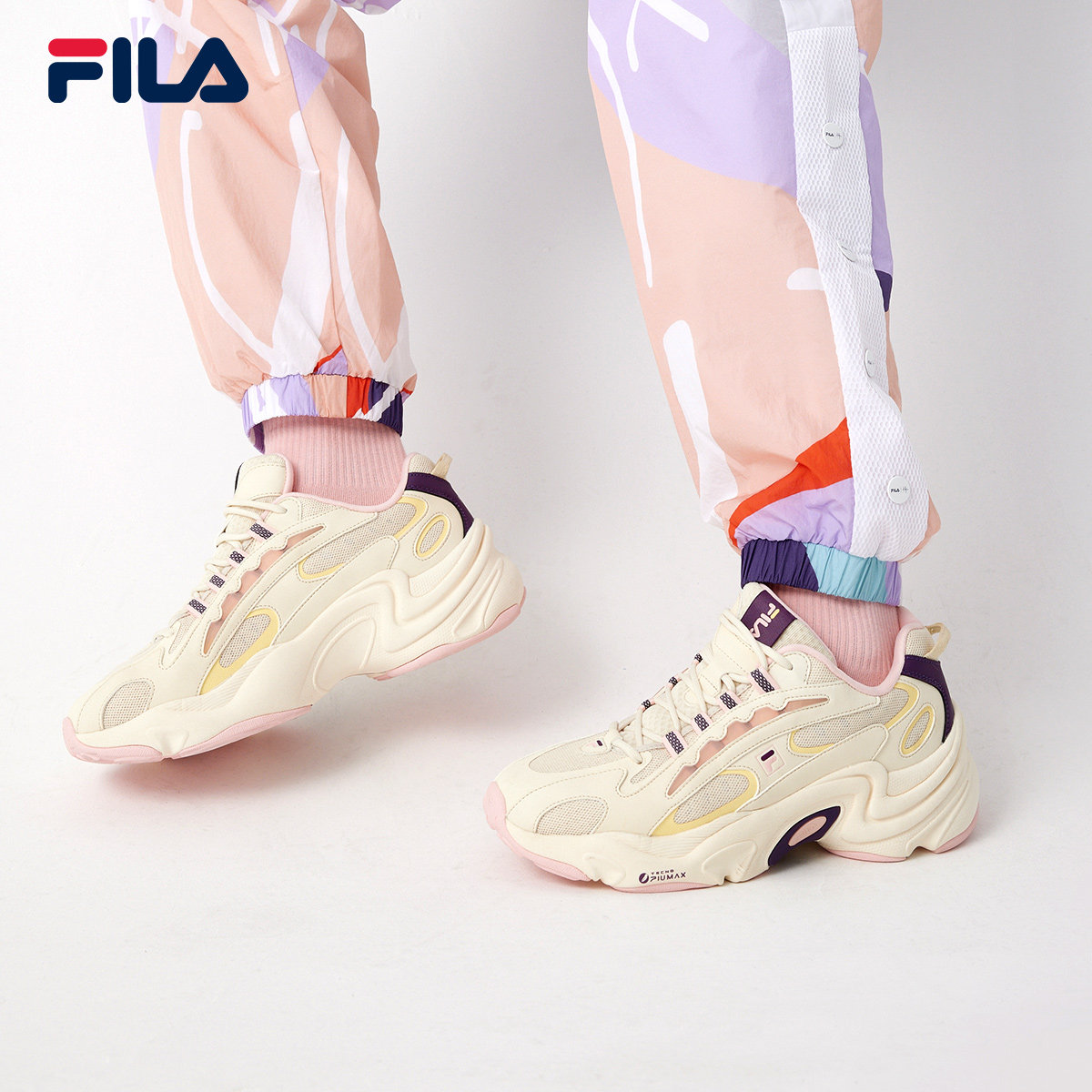 filafusion斐乐女子复古跑鞋2021春夏新款时尚跑步鞋