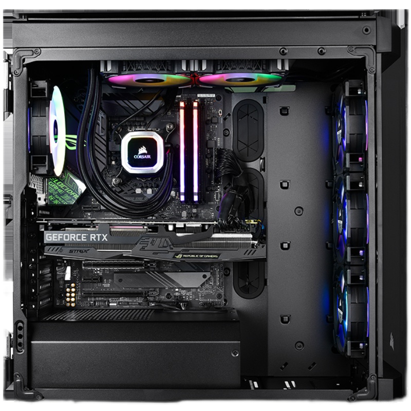 美商海盗船i710700kfrtx309024g水冷diy台式主机diy兼容机