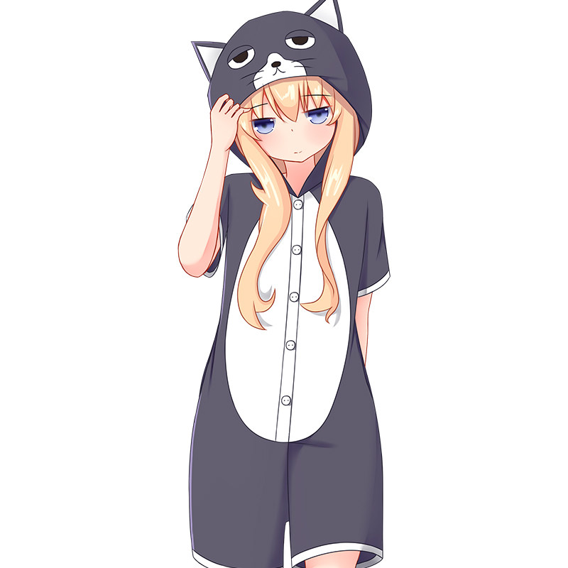 美琦动漫百璃周边连体睡衣二次元堕落夏季家居服动漫t恤