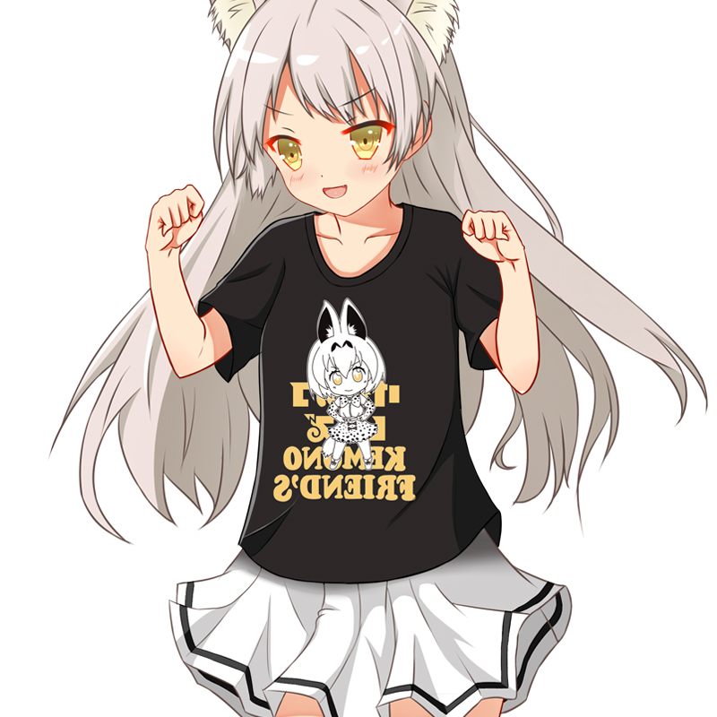 美琦动漫薮猫cos兽娘动物园周边恤女圆领宽松动漫t恤