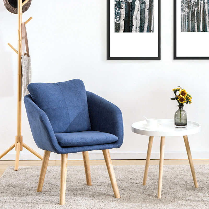 创意卧室椅子北欧单人沙发椅书房电脑靠背座椅简约现代休闲懒人椅