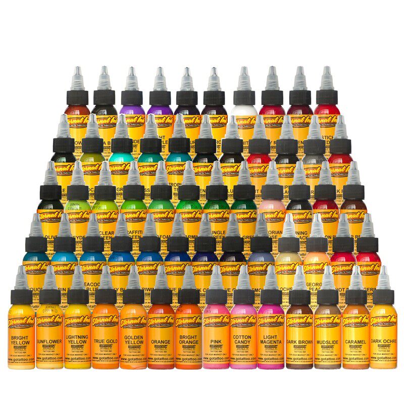 伊特特诺纹身色料彩色套装颜料刺青图腾黑色化妆