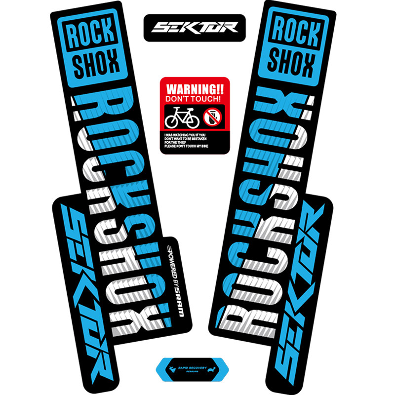 贴纸2018rockshoxsektor前叉山地车前叉贴自行车车贴自行车贴纸